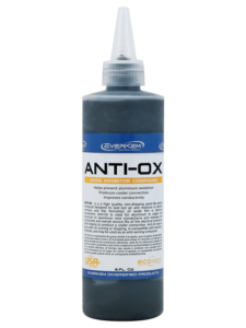 Anti-Ox -Oxide Inhibitor Compound is a grease-like compound designed to prevent air and moisture from creating corrosion.