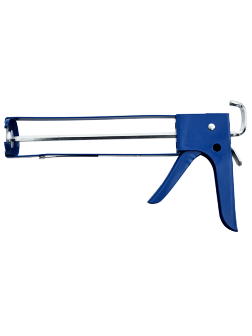 Everkem Pro Series Heavy Duty Skeleton Hex Rod Caulk Gun with spout cutter, ladder hook, and foil piercer