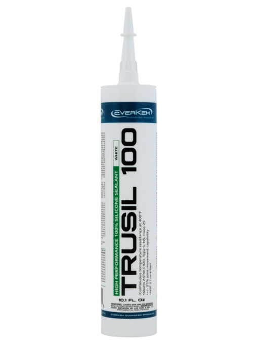 TruSil 100 - 100% Silicone Sealant is a high-performance, NSF-51 Certified acetoxy curing silicone sealant adhesive.
