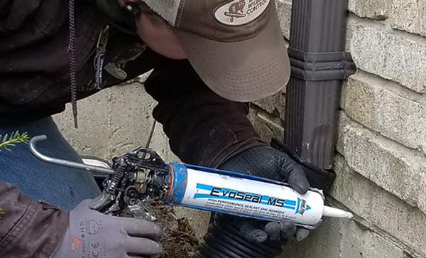 Everkem Diversified Products' EvoSeal used to seal foundation.
