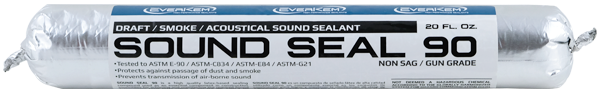 Sound Seal 90 Smoke, Draft, & Acoustical Sound Sealant in sausage tube foil pack