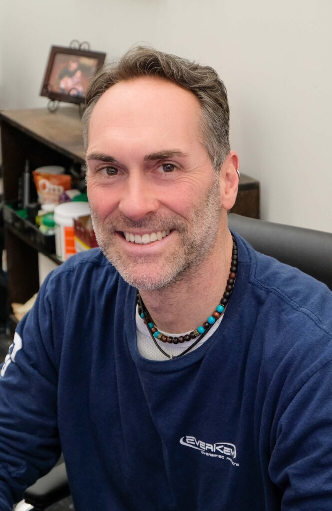 Jason Lynch at his desk