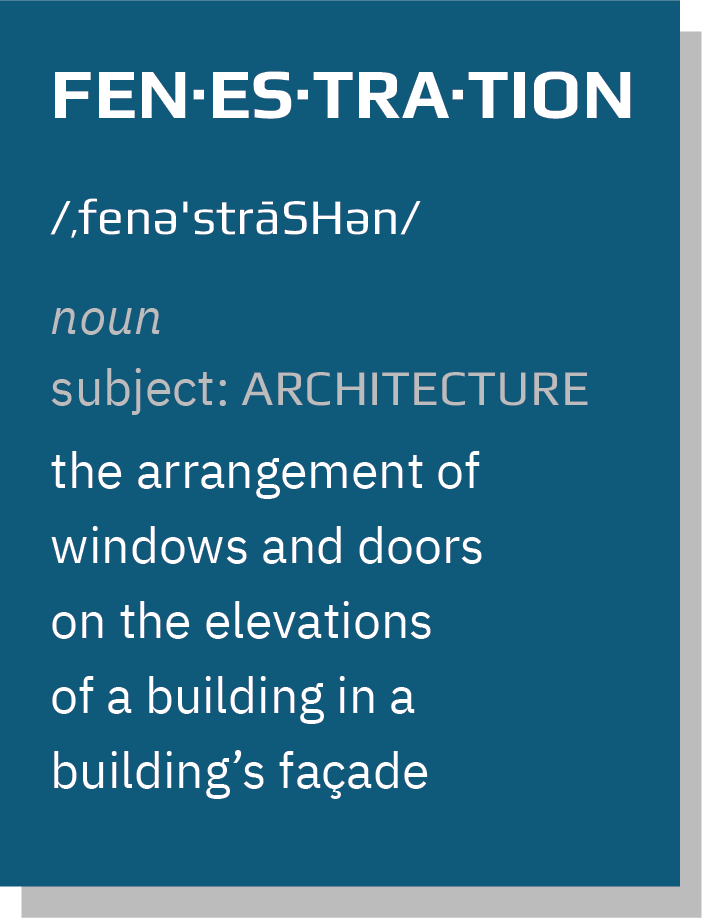 architecture building fenestration